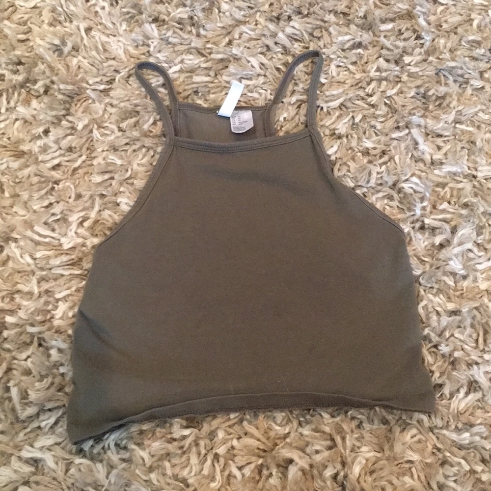 A divided crop top